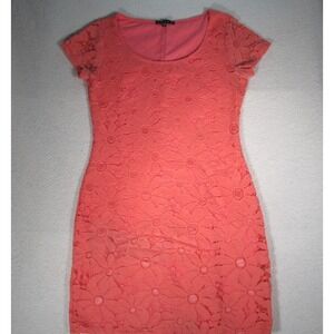 Women's Dress Size Small  TIANA‎ B.  Sheath Short Sleeve Coral